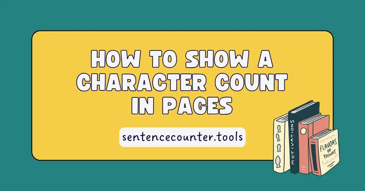 Show a Character Count in Pages